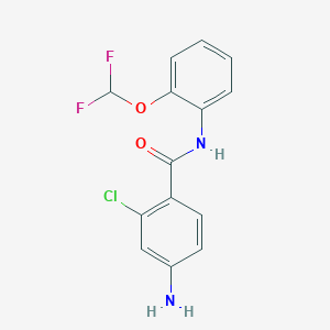 4-Amino-2-chloro-N-(2-(difluoromethoxy)phenyl)benzamide