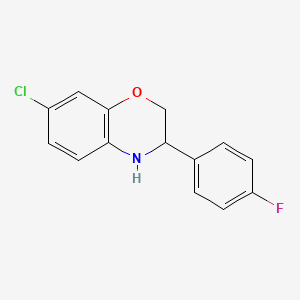 7-Chloro-3-(4-fluorophenyl)-3,4-dihydro-2H-benzo[b][1,4]oxazine