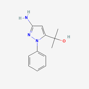 2-(3-Amino-1-phenyl-1H-pyrazol-5-yl)propan-2-ol