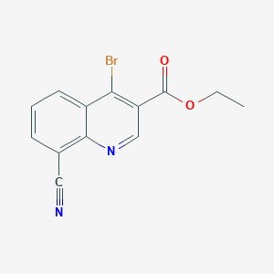 Ethyl 4-bromo-8-cyanoquinoline-3-carboxylate