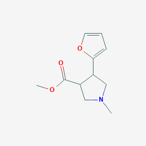 Methyl 4-(furan-2-yl)-1-methylpyrrolidine-3-carboxylate