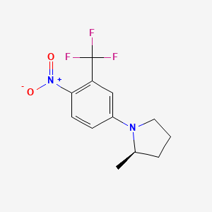 (R)-2-Methyl-1-(4-nitro-3-(trifluoromethyl)phenyl)pyrrolidine