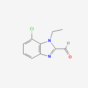 7-Chloro-1-ethyl-1H-benzo[d]imidazole-2-carbaldehyde