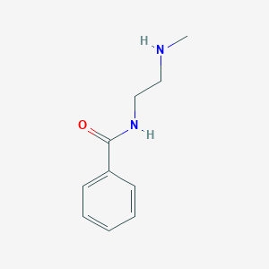 molecular formula C10H14N2O B12997838 N-[2-(methylamino)ethyl]benzamide CAS No. 243990-74-1