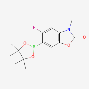 5-Fluoro-3-methyl-6-(4,4,5,5-tetramethyl-1,3,2-dioxaborolan-2-yl)benzo[d]oxazol-2(3H)-one