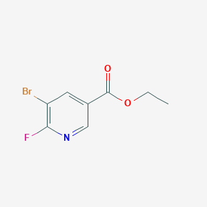 molecular formula C8H7BrFNO2 B12997876 Ethyl 5-bromo-6-fluoronicotinate 