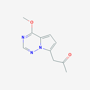 1-(4-Methoxypyrrolo[2,1-f][1,2,4]triazin-7-yl)propan-2-one