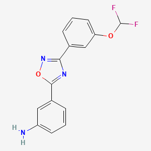 3-(3-(3-(Difluoromethoxy)phenyl)-1,2,4-oxadiazol-5-yl)aniline