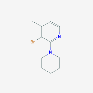 3-Bromo-4-methyl-2-(piperidin-1-yl)pyridine