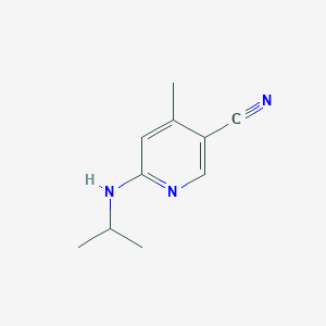 molecular formula C10H13N3 B12998060 6-(Isopropylamino)-4-methylnicotinonitrile 