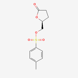 molecular formula C12H14O5S B1299809 (S)-(5-Oxotetrahydrofuran-2-yl)methyl 4-methylbenzenesulfonate CAS No. 58879-34-8