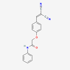 2-[4-(2,2-Dicyano-vinyl)-phenoxy]-N-phenyl-acetamide