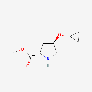 Methyl (2S,4R)-4-cyclopropoxypyrrolidine-2-carboxylate