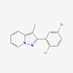 2-(5-Bromo-2-chlorophenyl)-3-methylpyrazolo[1,5-a]pyridine