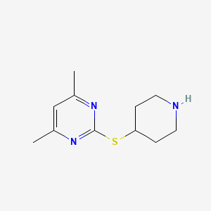 4,6-Dimethyl-2-(piperidin-4-ylthio)pyrimidine