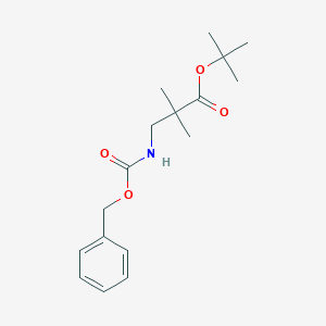 tert-Butyl 3-(((benzyloxy)carbonyl)amino)-2,2-dimethylpropanoate