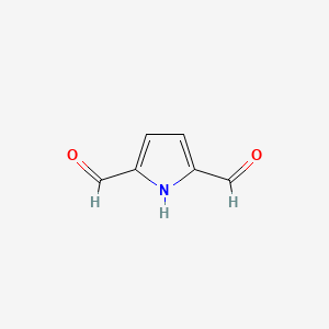 molecular formula C6H5NO2 B1299816 1H-pyrrole-2,5-dicarbaldehyde CAS No. 39604-60-9