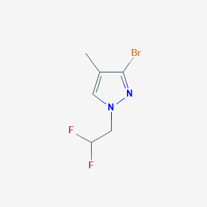 3-Bromo-1-(2,2-difluoroethyl)-4-methyl-1H-pyrazole