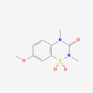 7-Methoxy-2,4-dimethyl-2H-benzo[e][1,2,4]thiadiazin-3(4H)-one 1,1-dioxide