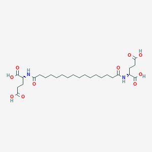 (2R,2'R)-2,2'-(Hexadecanedioylbis(azanediyl))dipentanedioic acid