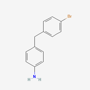 molecular formula C13H12BrN B12998186 4-(4-Bromobenzyl)aniline 