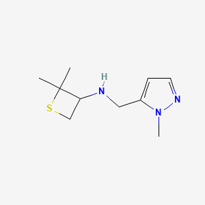 2,2-Dimethyl-N-((1-methyl-1H-pyrazol-5-yl)methyl)thietan-3-amine