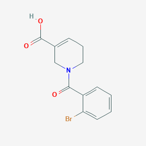 molecular formula C13H12BrNO3 B12998218 1-(2-Bromobenzoyl)-1,2,5,6-tetrahydropyridine-3-carboxylic acid 