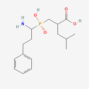 2-(((1-Amino-3-phenylpropyl)(hydroxy)phosphoryl)methyl)-4-methylpentanoic acid