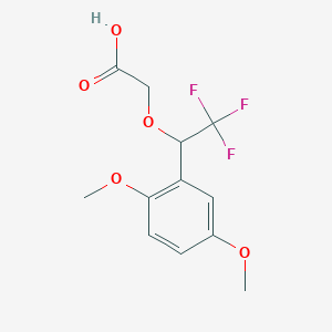 2-(1-(2,5-Dimethoxyphenyl)-2,2,2-trifluoroethoxy)acetic acid