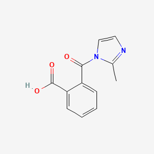 molecular formula C12H10N2O3 B1299830 2-(2-Methylimidazole-1-carbonyl)benzoic acid CAS No. 247088-99-9