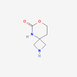 molecular formula C6H10N2O2 B12998311 7-Oxa-2,5-diazaspiro[3.5]nonan-6-one 