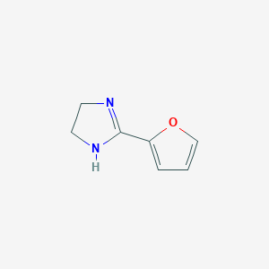 molecular formula C7H8N2O B1299833 2-Furan-2-yl-4,5-dihydro-1H-imidazole CAS No. 40029-93-4