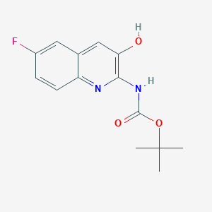 tert-Butyl (6-fluoro-3-hydroxyquinolin-2-yl)carbamate