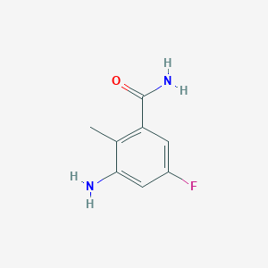 3-Amino-5-fluoro-2-methylbenzamide