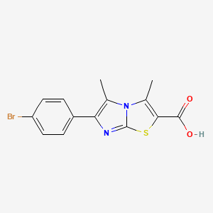 6-(4-Bromophenyl)-3,5-dimethylimidazo[2,1-b]thiazole-2-carboxylic acid