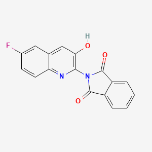 2-(6-Fluoro-3-hydroxyquinolin-2-yl)isoindoline-1,3-dione