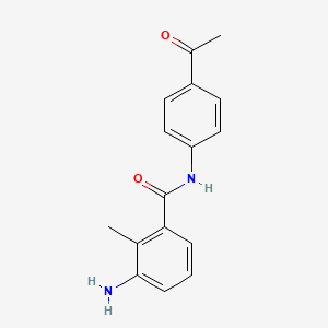 N-(4-acetylphenyl)-3-amino-2-methylbenzamide