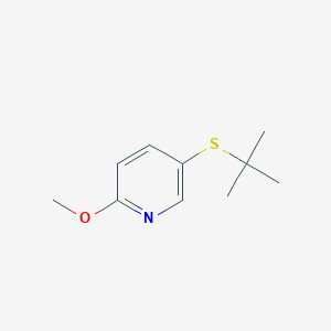 5-(tert-Butylthio)-2-methoxypyridine