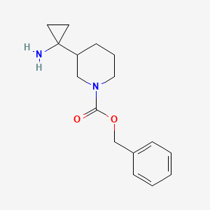 Benzyl 3-(1-aminocyclopropyl)piperidine-1-carboxylate