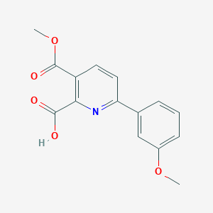 3-(Methoxycarbonyl)-6-(3-methoxyphenyl)picolinic acid