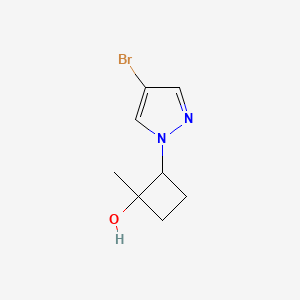 2-(4-Bromo-1H-pyrazol-1-yl)-1-methylcyclobutan-1-ol