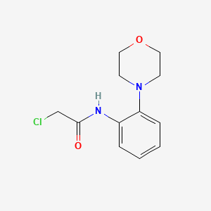 molecular formula C12H15ClN2O2 B1299851 2-Chloro-N-(2-morpholin-4-yl-phenyl)-acetamide CAS No. 303151-23-7