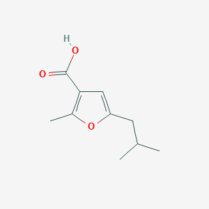 molecular formula C10H14O3 B1299854 5-Isobutyl-2-methyl-furan-3-carboxylic acid CAS No. 462068-52-6