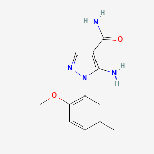 5-Amino-1-(2-methoxy-5-methylphenyl)-1H-pyrazole-4-carboxamide