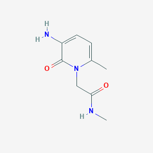 molecular formula C9H13N3O2 B12998633 2-(3-Amino-6-methyl-2-oxopyridin-1(2H)-yl)-N-methylacetamide 