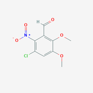 3-Chloro-5,6-dimethoxy-2-nitrobenzaldehyde