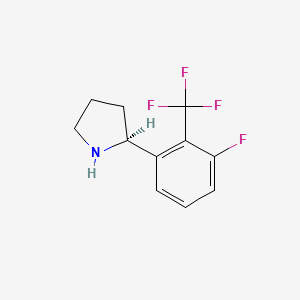 (S)-2-(3-Fluoro-2-(trifluoromethyl)phenyl)pyrrolidine