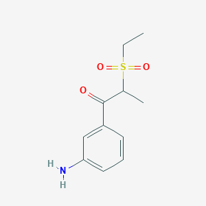 1-(3-Aminophenyl)-2-(ethylsulfonyl)propan-1-one