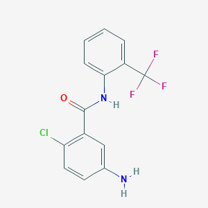 5-Amino-2-chloro-N-(2-(trifluoromethyl)phenyl)benzamide