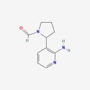 2-(2-Aminopyridin-3-yl)pyrrolidine-1-carbaldehyde